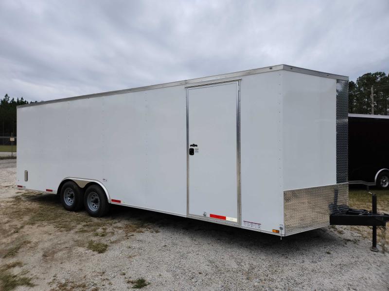 2023 Diamond Cargo 8.5x24 V Nose 84" HIGH .030 WHITE Tandem Axle 10K Enclosed Cargo Trailer 2023 Diamond Cargo 8.5x24 V Nose 84" HIGH .030 WHITE Tandem Axle 10K Enclosed Cargo Trailer