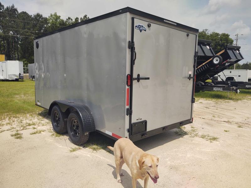 2022 Diamond Cargo 7x14 Tandem Axle SILVER Blackout Enclosed Cargo Trailer 2022 Diamond Cargo 7x14 Tandem Axle SILVER Blackout Enclosed Cargo Trailer