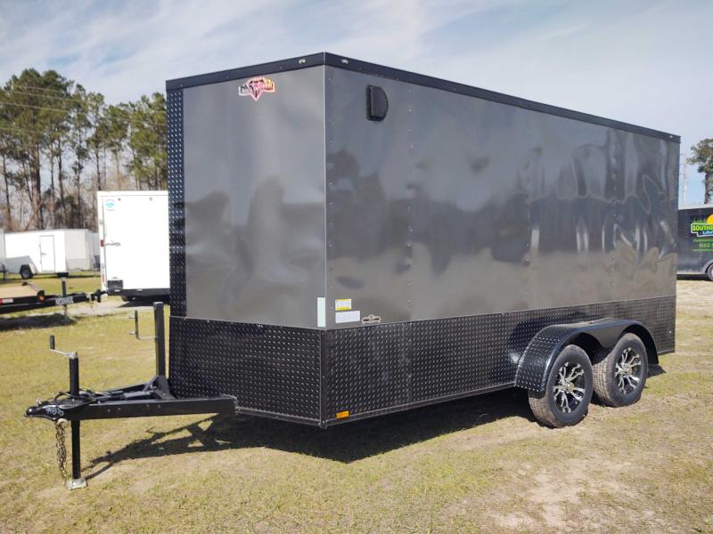 2022 Diamond Cargo 7x14 Tandem Axle CHARCOAL GRAY Blackout Enclosed Cargo Trailer 2022 Diamond Cargo 7x14 Tandem Axle CHARCOAL GRAY Blackout Enclosed Cargo Trailer