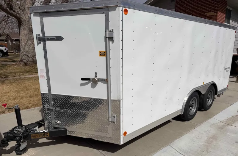 2006 SST 7x14 V-Nose Enclosed Trailer