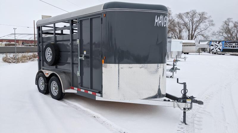 New! 2021 Maverick 14' Bumper Pull Steel Stock Trailer New! 2021 Maverick 14' Bumper Pull Steel Stock Trailer