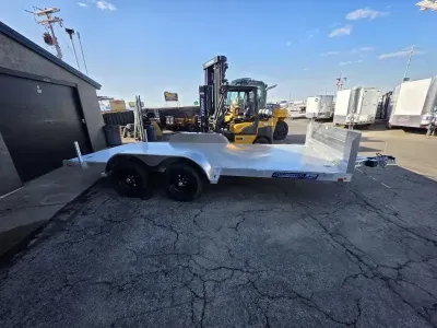 2026 Aluma 8216 ESA with Rockguard Aluminum (7X16) Utility Trailer