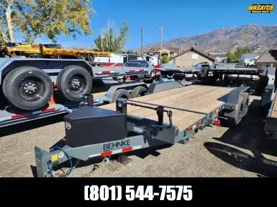 2026 Behnke 20' Tandem Tilt 20K Equipment Flatbed Trailer