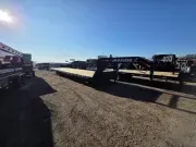 2026 RawMaxx 40' DKO Orange X 14K Flatbed Equipment Gooseneck Trailer