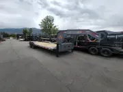 2026 RawMaxx 26' Gooseneck GTX Tilt 20K Equipment Flatdeck Trailer