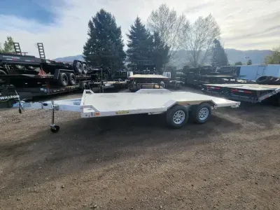 2026 Aluma WB16 Wide Body (8X16) with Rock Guard 7K Aluminum Car Hauler Utility Trailer