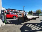 2012 PJ Trailers 8.5X30 Gooseneck 12K Flatbed Equipment Trailer