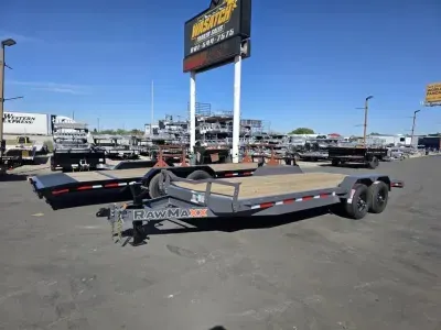 2026 RawMaxx 7X20 ECX 10K Car Hauler Equipment Trailer