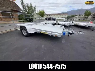 2026 Aluma 8012 (6.5X12) Bi-Fold TG Aluminum Utility Trailer