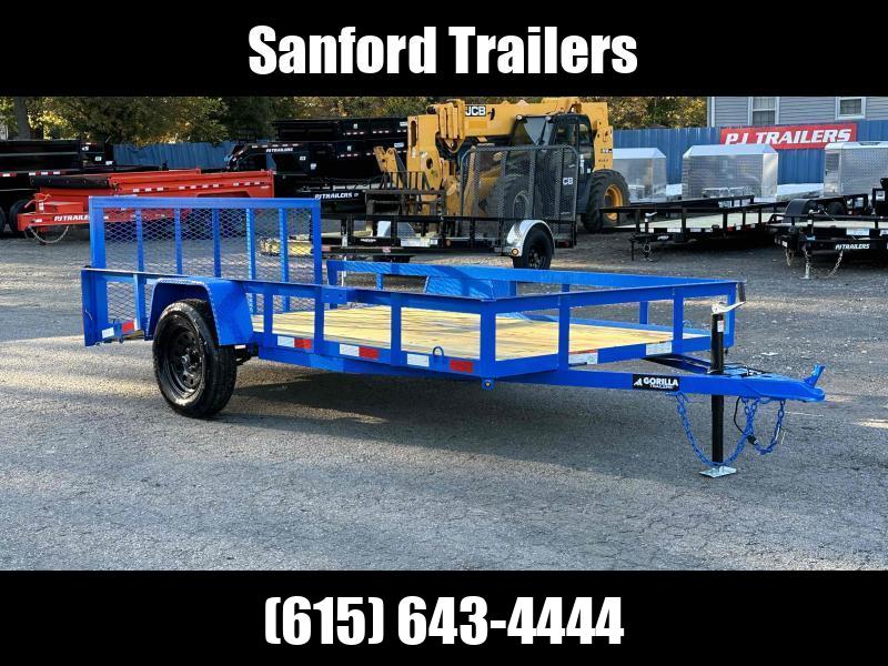 2024 Gorilla Trailer 6'4" x 12' Single Axle Utility Trailer