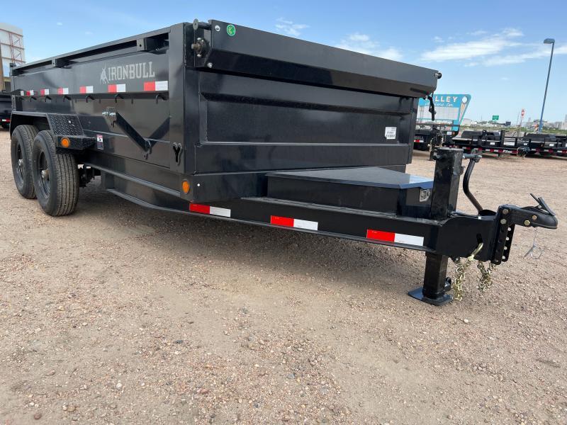 2022 Iron Bull 14'x83" Dump Trailer w/ 6" IBeam 7K Axles Top Hand
