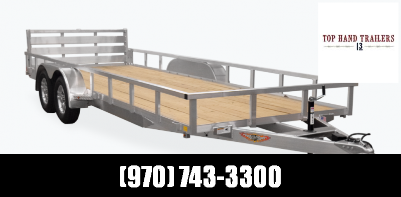 2021 H and H Trailer 82x16 Aluminum Rail Side Utility Trailer 7K Tandem (H8216TRSA-070) Utility Trailer 2021 H and H Trailer 82x16 Aluminum Rail Side Utility Trailer 7K Tandem (H8216TRSA-070) Utility Trailer