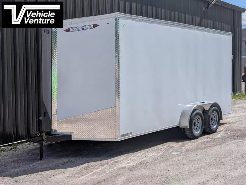 2026 WEBERLANE 7X16 ESTATE SERIES 6" EXTRA HEIGHT RAMP DOOR WHITE 1757105241