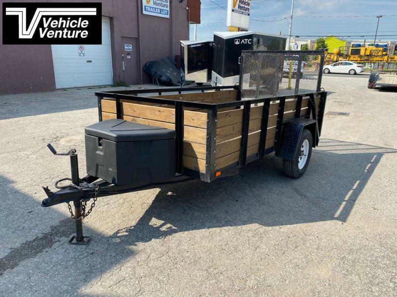 2013 QSAP 5X10 SINGLE AXLE UTILITY TRAILER WITH RAMP Trusted Trailer