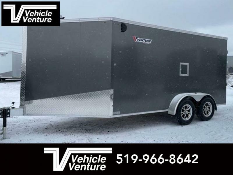 2023 Venture Trailers W719SACTW 7x14 + 5ft Vnose Enclosed Snowmobile