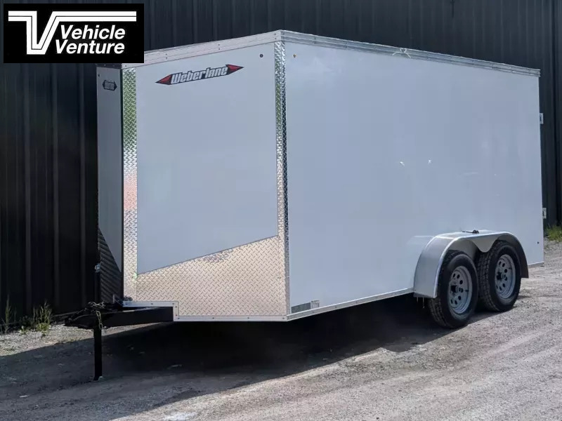 2026 WEBERLANE 7X16 ESTATE SERIES 12" EXTRA HEIGHT RAMP DOOR WHITE 1757105526