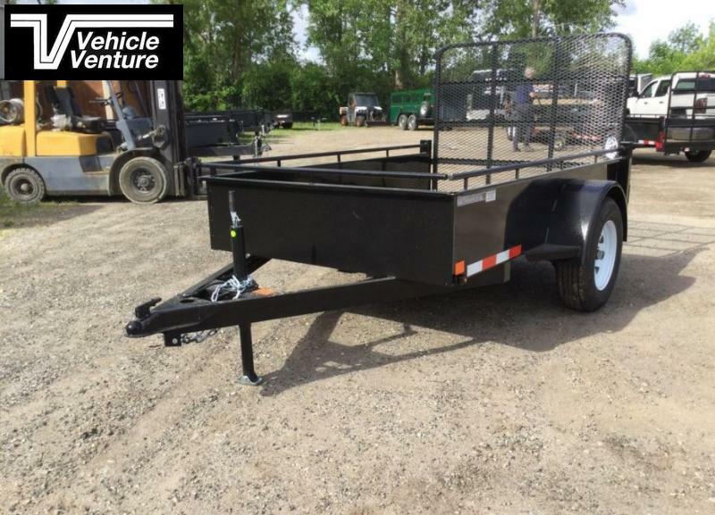 2013 QSAP 5X10 SINGLE AXLE UTILITY TRAILER WITH RAMP Trusted Trailer