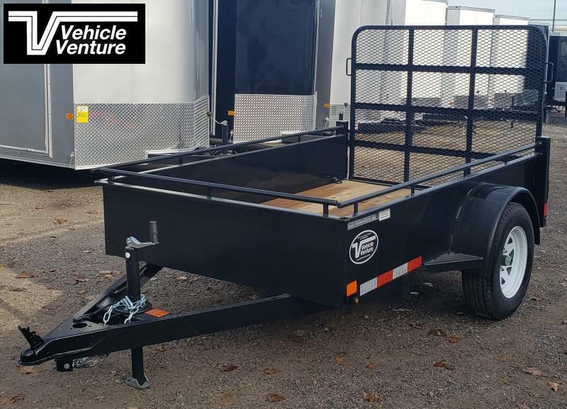 2013 QSAP 5X10 SINGLE AXLE UTILITY TRAILER WITH RAMP Trusted Trailer