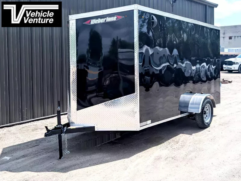 2026 WEBERLANE 6X12 ESTATE SERIES 6" EXTRA HEIGHT RAMP DOOR BLACK 1764875254