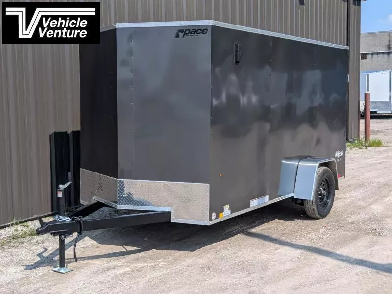 2026 PACE 6X12 OUTBACK FLAT TOP RAMP DOOR GRAY 1757157640
