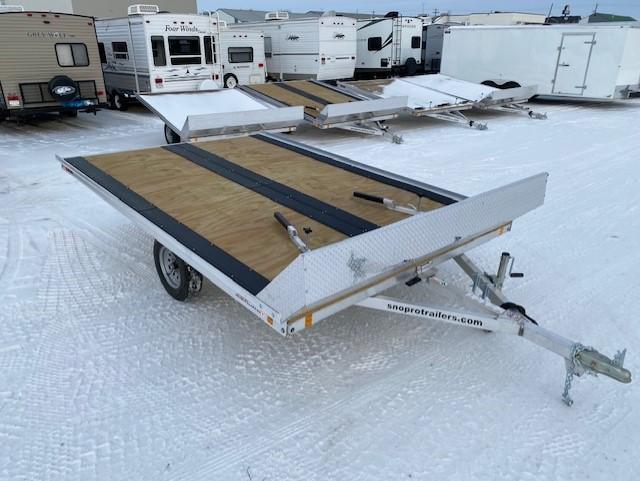 2023 Snopro 12' Xtreme Aluminum 2 Place Snowmobile Trailer 3K