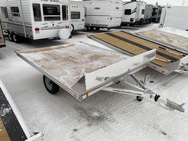 2023 Snopro 10' Xtreme 2 Place Aluminum Tilt Snowmobile Trailer 