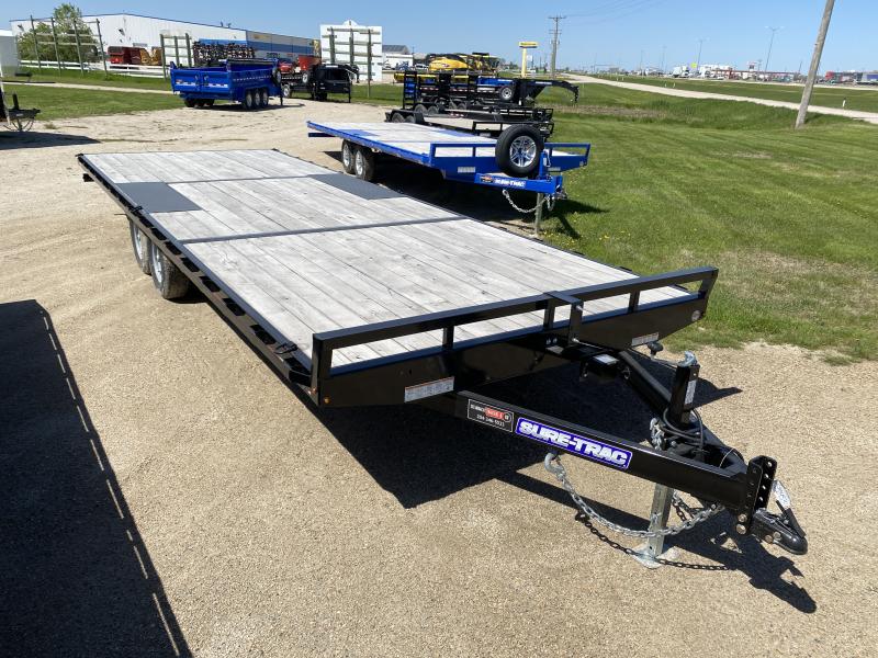 2022 SureTrac 8.5 x 24 Low Profile Flat Deck Deckover 10K Steinbach