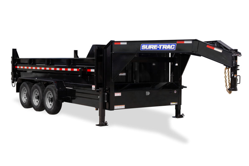 2021 Sure-Trac 7 x 16 HD Low Profile Gooseneck Tri-Axle Dump Trailer 21K 2021 Sure-Trac 7 x 16 HD Low Profile Gooseneck Tri-Axle Dump Trailer 21K