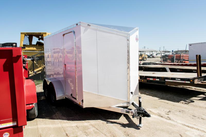 2019 Cargo Mate 6 x 12 Aluminum Enclosed Cargo Trailer 7K Ramp 2019 Cargo Mate 6 x 12 Aluminum Enclosed Cargo Trailer 7K Ramp