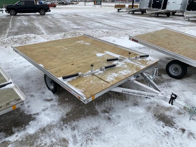 2023 Snopro 10' Xtreme 2 Place Aluminum Tilt Snowmobile Trailer 