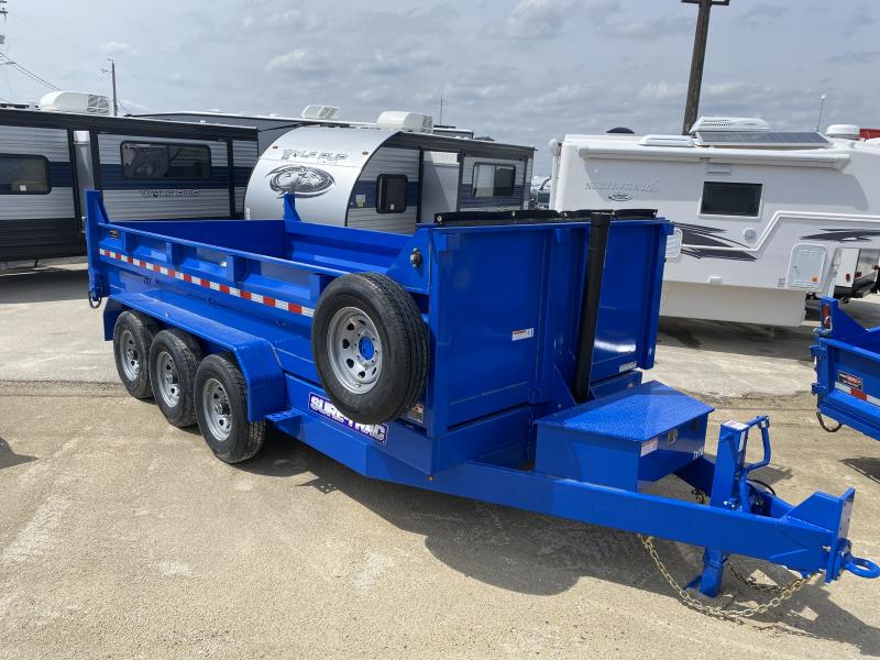 2022 Sure-Trac 7 x 16 HD Telescopic Tri-Axle Dump Trailer 21K 2022 Sure-Trac 7 x 16 HD Telescopic Tri-Axle Dump Trailer 21K