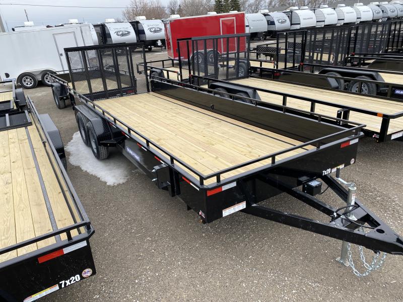 2022 Sure-Trac 7 x 20 Steel High Side Trailer 7K Tandem 2022 Sure-Trac 7 x 20 Steel High Side Trailer 7K Tandem