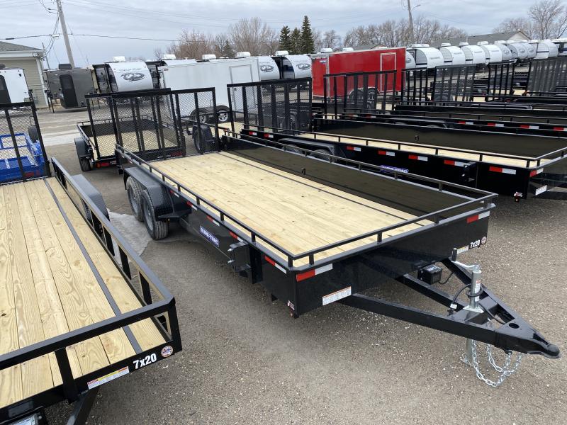 2022 Sure-Trac 7 x 20 Steel High Side Trailer 7K Tandem 2022 Sure-Trac 7 x 20 Steel High Side Trailer 7K Tandem