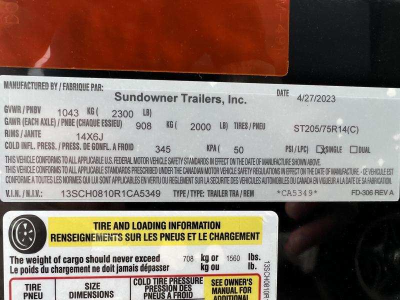 new Cargo (Enclosed) Trailers Sundowner Trailers Other for sale, in Humboldt, SD Thumbnail 9