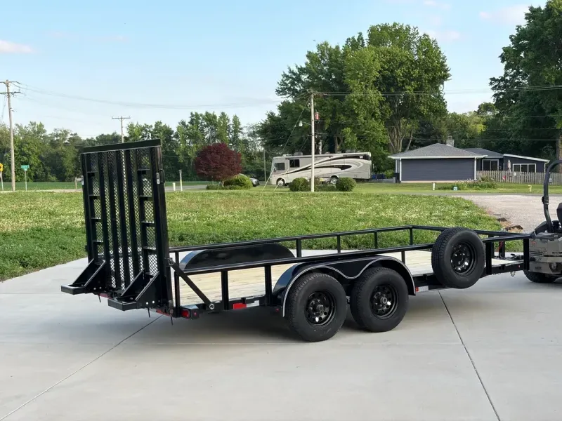 10k Lamar 83"x16' Tandem Axle Utility/Equipment Trailer w/ Weight Distribution Hitch