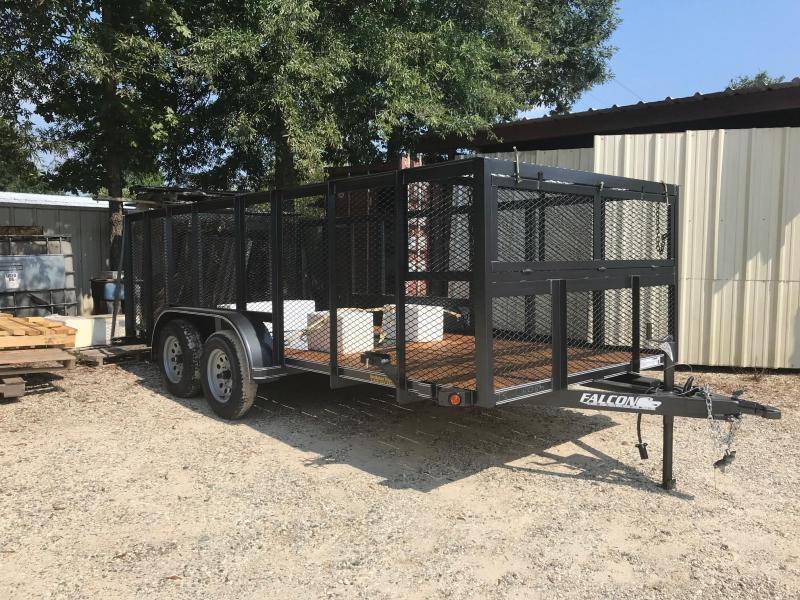 2021 Falcon 6.10x16 Landscape w/4' Sides 16LS Utility Trailer 2021 Falcon 6.10x16 Landscape w/4' Sides 16LS Utility Trailer