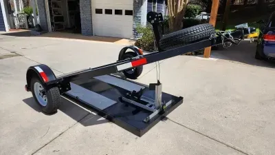 2021 Razor Cherohala motorcycle trailer easy safe ground loading