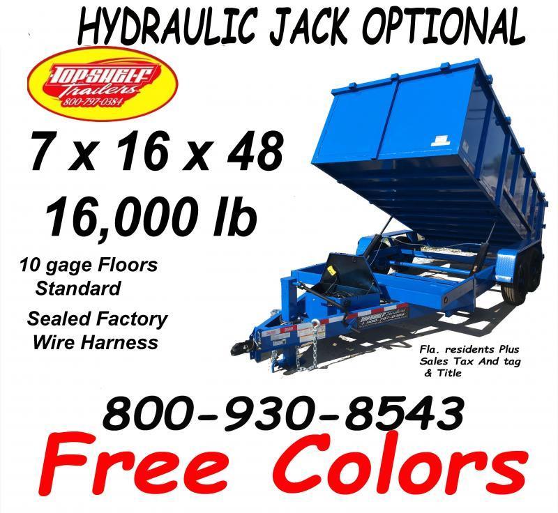 2023 7 x 16 x 48 Dump Trailer 4 Foot High Walls Heavy Duty Best Trailer 2023 7 x 16 x 48 Dump Trailer 4 Foot High Walls Heavy Duty Best Trailer