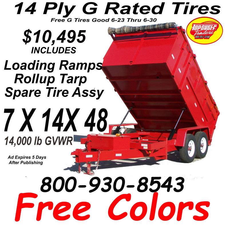 new Dump Trailers TOP Shelf Trailers  for sale, in Yulee, FL Thumbnail 6