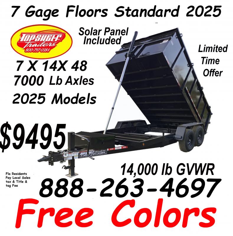 new Dump Trailers TOP Shelf Trailers  for sale, in Yulee, FL Thumbnail 3