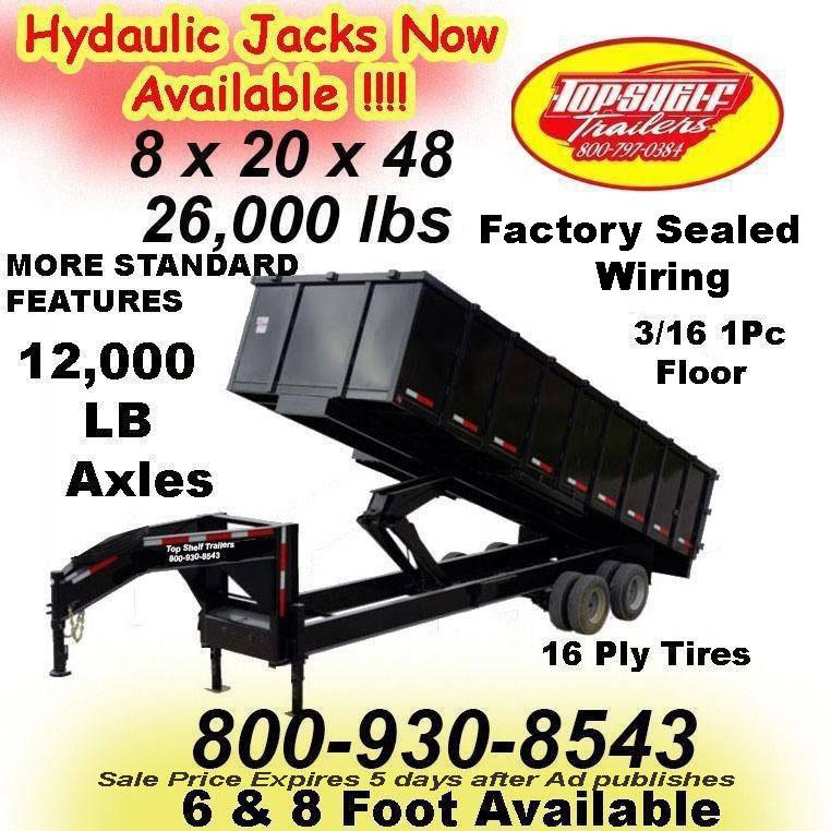 new Dump Trailers TOP Shelf Trailers  for sale, in Yulee, FL Thumbnail 9