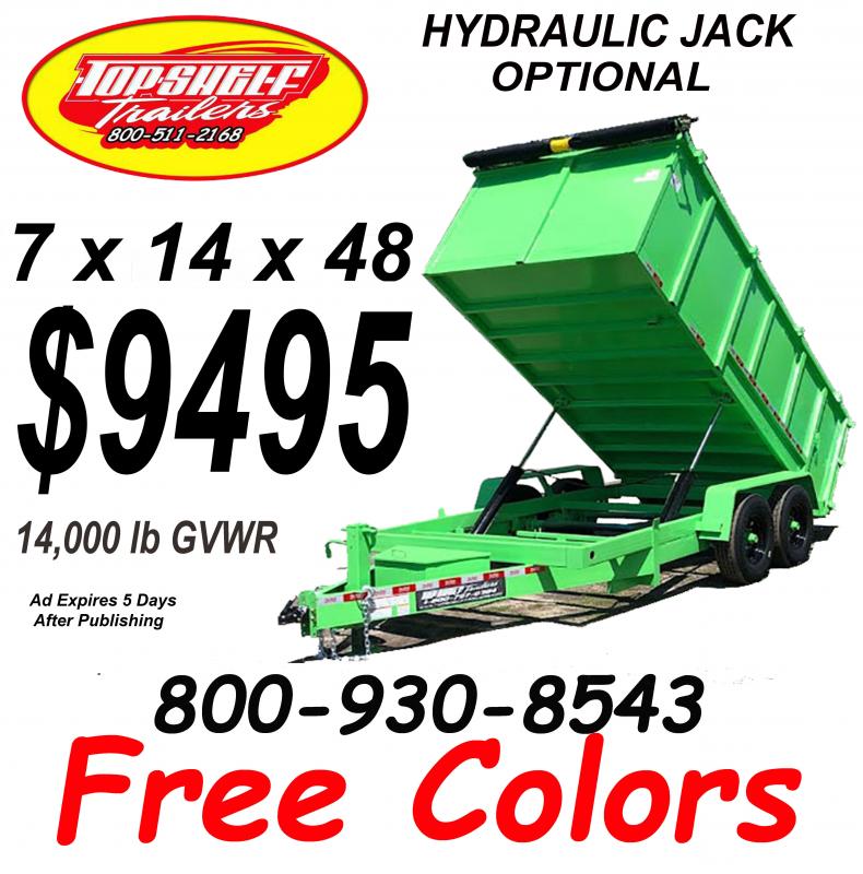 new Dump Trailers TOP Shelf Trailers  for sale, in Yulee, FL Thumbnail 7