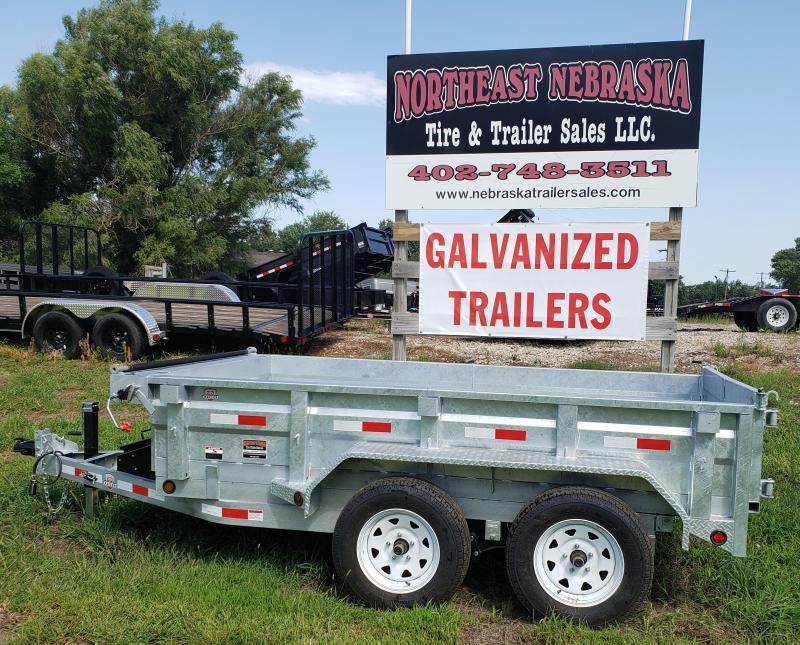 2020 ED Trailer Mfg 10' x 60" Galvanized Utility Dump Dump Trailer 2020 ED Trailer Mfg 10' x 60" Galvanized Utility Dump Dump Trailer