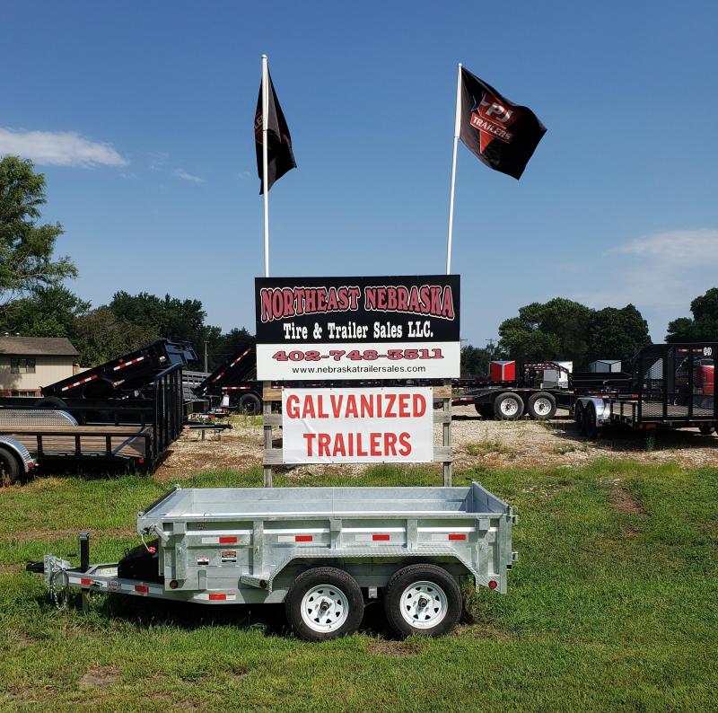 2021 ED Trailer Mfg 10' x 60" Utility Dump Hot Dip Galvanized Dump Trailer 2021 ED Trailer Mfg 10' x 60" Utility Dump Hot Dip Galvanized Dump Trailer