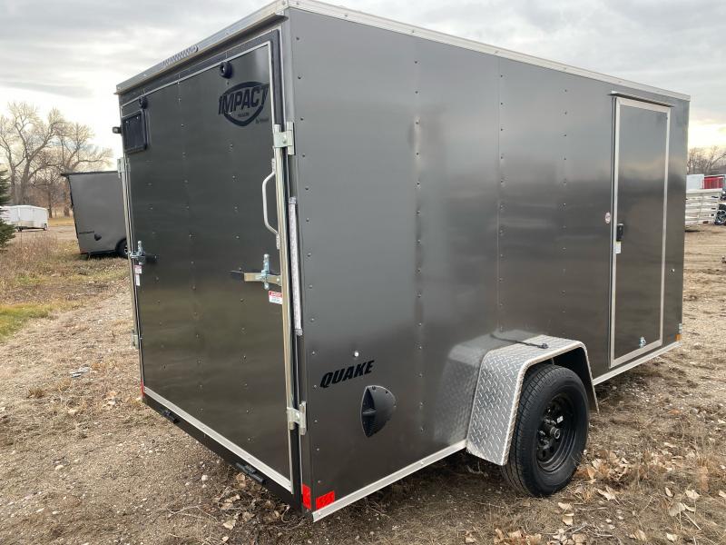 2024 Impact Trailers Quake Flat Top Sloped VNose Cargo / Enclosed