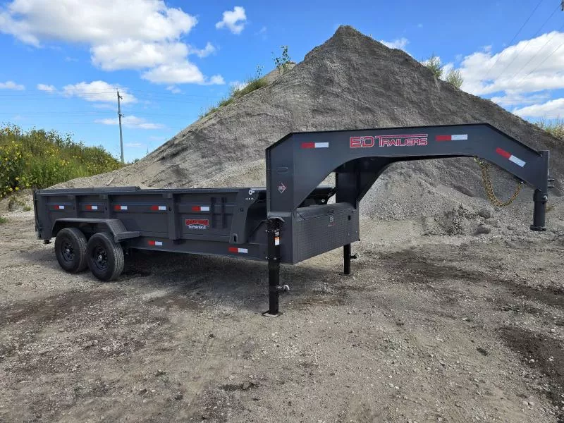 2026 ED Trailers 16'x83" Low Pro Gooseneck  Dump Trailer
