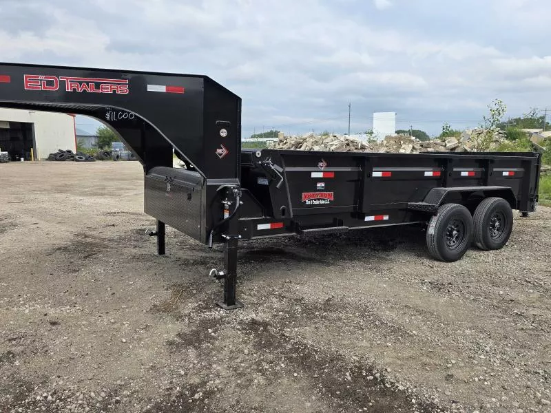 2026 ED Trailers 16'x83" Low Pro Gooseneck  Dump Trailer