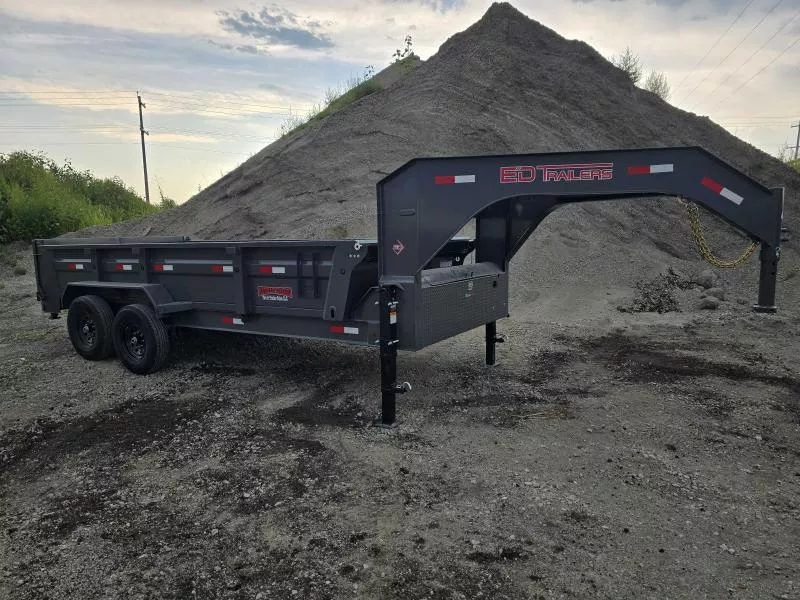 2026 ED Trailers 16'x83" Low Pro Gooseneck Dump Trailer