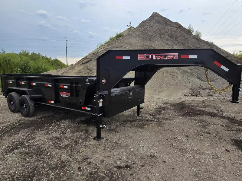 2026 ED Trailers 16'x83" Low Pro Gooseneck    Dump Trailer