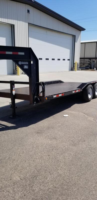 2009 D and K Trailers 20' x 81" Gooseneck Steel Deck Equipment Trailer 2009 D and K Trailers 20' x 81" Gooseneck Steel Deck Equipment Trailer
